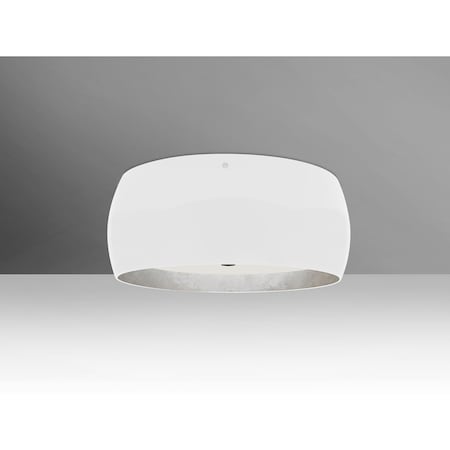 Pogo Ceiling, White/Inner Silver Foil, Bronze, 1x28W LED